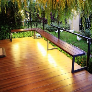 Скамейка угловая для сада "Arkel"